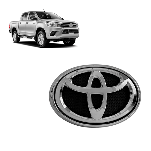 Logo Grade Hilux 2016 2017 2018 2019 Com Moldura Cromada