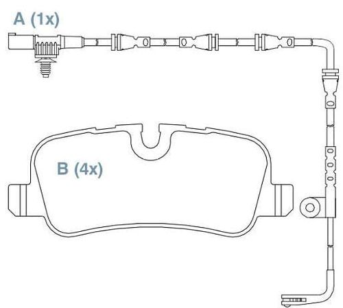 Pastilha Freio Traseira Land Rover Discovery Iii 2.7 V6 4.4