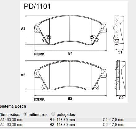 Pastilha Freio Dianteira Cruze 1.8 16V 2012 A 2016