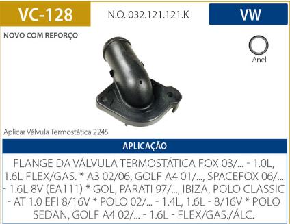 Camara Valvula Termostatica Gol G2 G3 G4 1.0 1995 A 2014 At