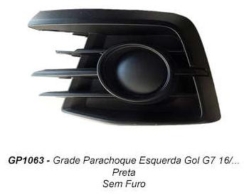Grade Parachoque Gol Ger Vii 16 Esq S Farolete