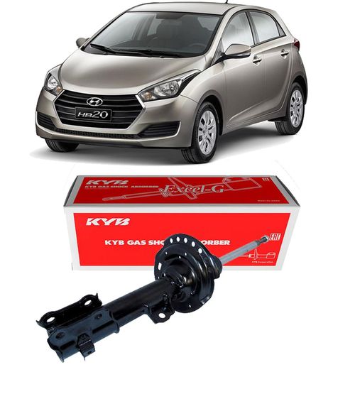 Amortecedor Dianteiro Hyundai Hb20 2013 A 2021 Esquerdo