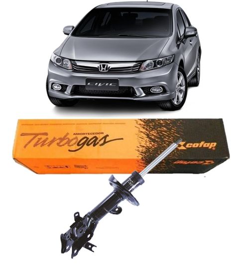 Amortecedor Dianteiro Honda Civic 1.8 2012 A 2016 Esquerdo