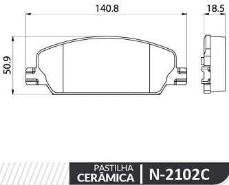 Pastilha Freio Dianteira Fiat Pulse 1.0 Turbo 2022 Em Diante