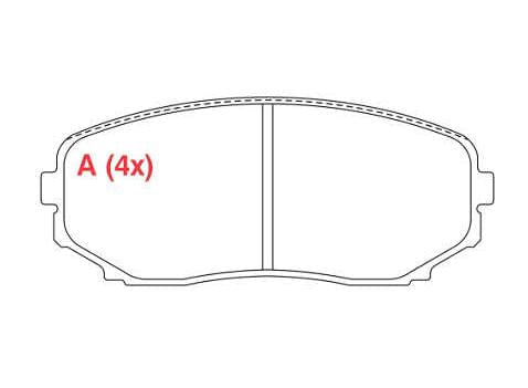Pastilha Freio Dianteira Ford Edge 3.5 V6 2007