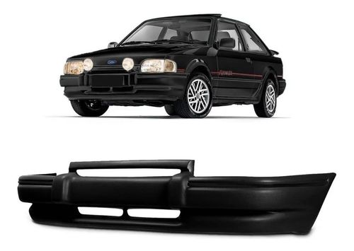 Parachoque Diant Escort Hobby 87 Preto Plastico C 2 Caneca
