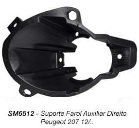 Moldura Farol Peugeot 207 Dir 12