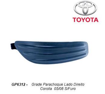 Grade Parachoque Diant Toyota Corolla 05 08 Dir
