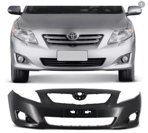 Parachoque Dianteiro Toyota Corolla 2009 A 2011 Preto Liso