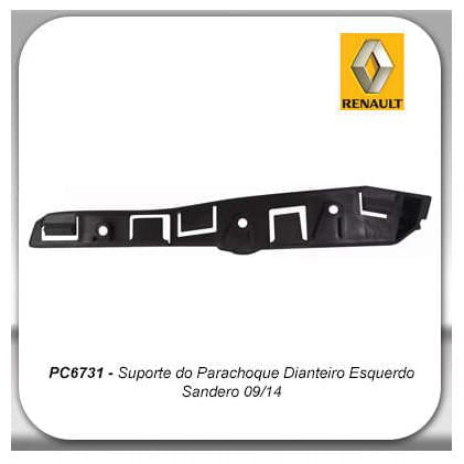 Guia Parachoque Diant Renault Sandero 2009 A 2014 Esq