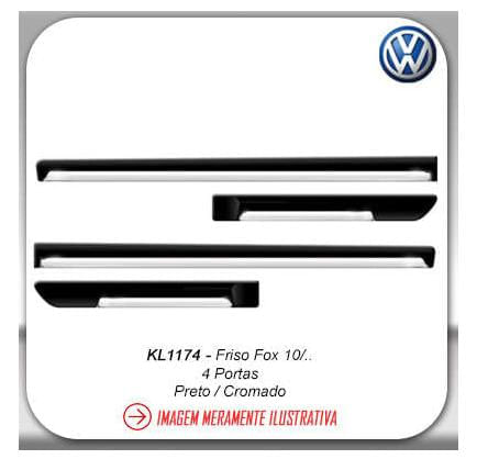 Friso Lateral Fox 10 4 Portas C Friso Cromado