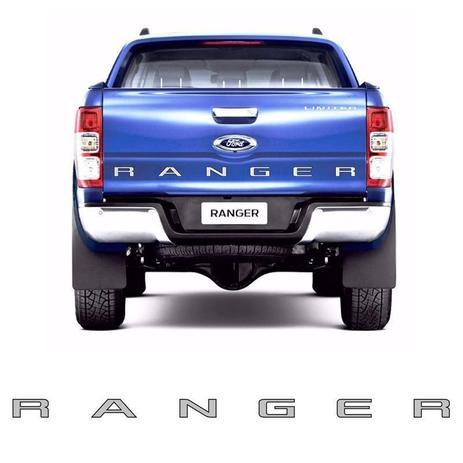 Faixa Adesiva Ranger Tampa Tras 13 Prata Escovada