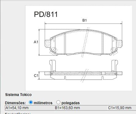 Pastilha Freio Dianteira Nissan Frontier 2.5 16V 2008 A 2016