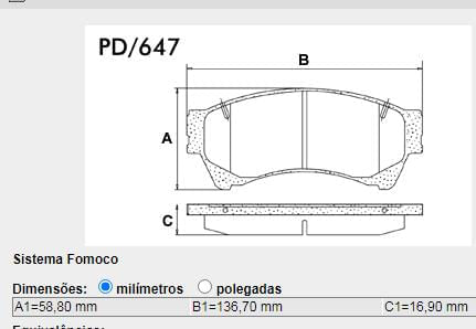 Pastilha Freio Dianteira Fusion 2006 A 2012
