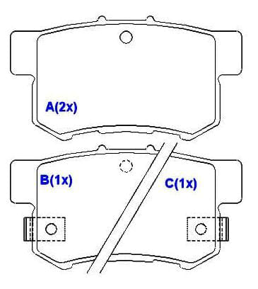 Pastilha Freio Traseira Honda New Civic 2006 A 2011