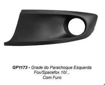 Grade Parachoque Diant Fox Spacefox 10 14 Esq C Farol S Fris