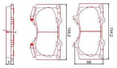Pastilha Freio Dianteira Toyota Hilux 2.7 3.0 2009