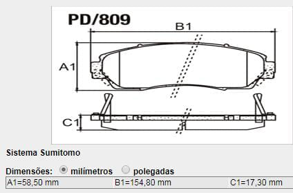 Pastilha Freio Dianteira Honda Cr-V 2.0 2.4 2007