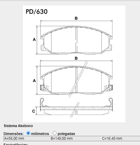 Pastilha Freio Dianteira Hyundai Santa Fe 2.0 2001