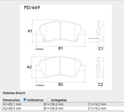 Pastilha Freio Dianteira Toyota Corolla 2009 A 2014