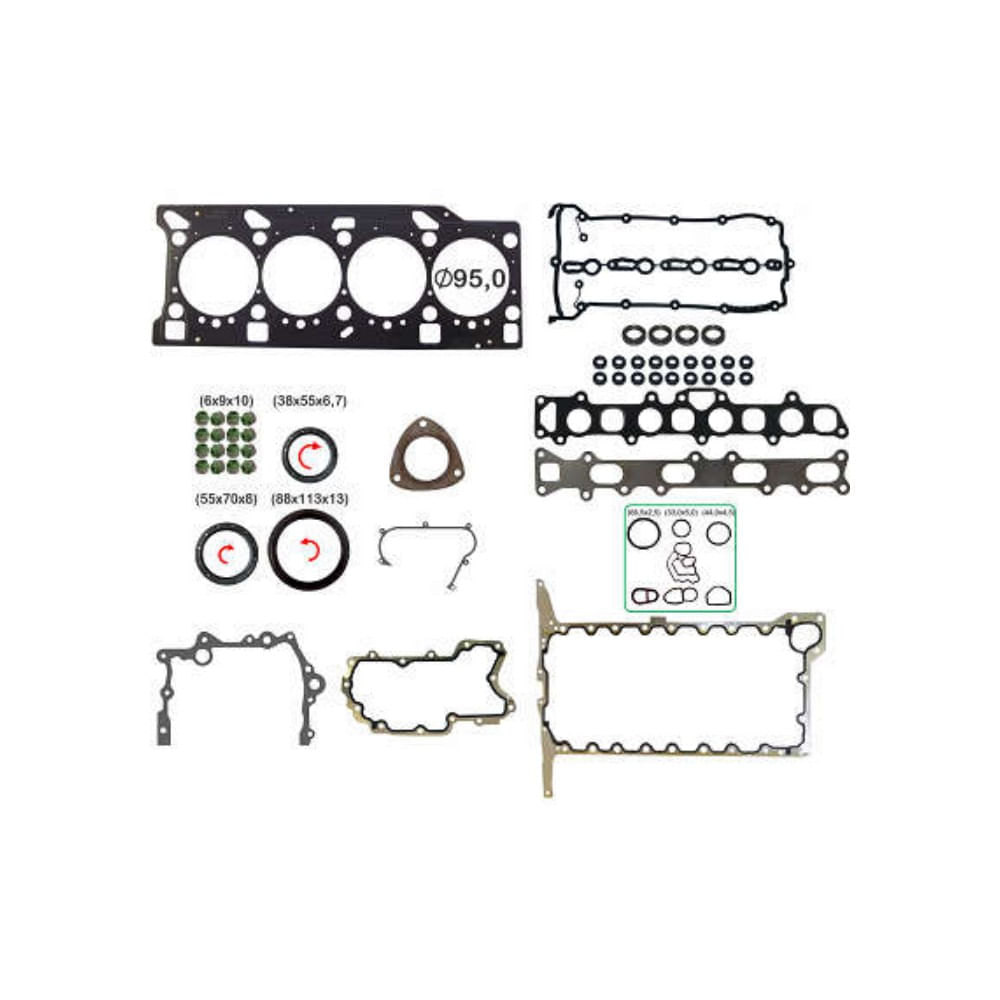JUNTA DO MOTOR - GM S10 TRAIL BLAZER 2.8 16V DURAMAX  2012/...C/RETENTORES - BASTOS