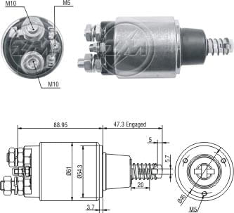 AUTOMATICO RELE MOTOR PARTIDA BOSCH FORD F250-F350 12V  - ZM735