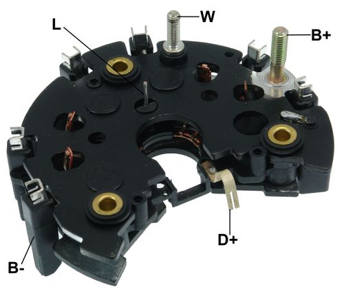 PLACA RETIFICADORA ALTERNADOR FORD ZETEC 16V BOSCH 90A - GA1584