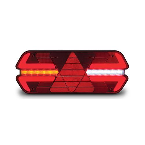 LANTERNA TRASEIRA TRIPLO X HALO LIGHT 24V COM HASTE  - PRL14526247