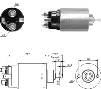 AUTOMATICO RELE MOTOR PARTIDA FORD RANGER - ZM769