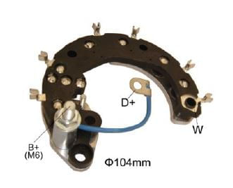 PLACA RETIFICADORA ALTERNADOR FIAT PALIO/PUNTO/TEMPRA/TIPO - IKR3574
