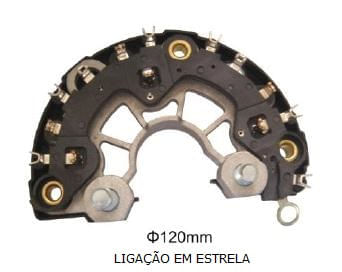PLACA RETIFICADORA ALTERNADOR IVECO/ PALIO WEKEND /SIENA 1.0/1.5 - IKR3202