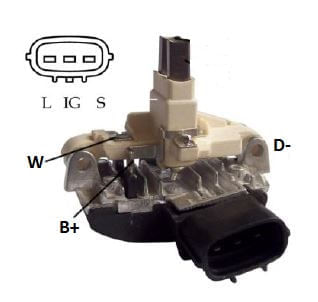 REGULADOR VOLTAGEM ALTERNADOR 28V CAMINHOES IVECO - IKR5543