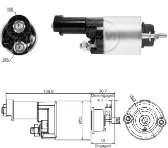 RELE DE PARTIDA DENSO HONDA CIVIC-CRV  - ZM9705