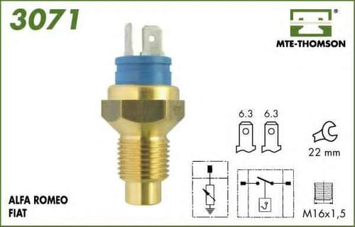 SENSOR DE TEMPERATURA FIAT DUPLO FIAT PALIO 1.0 1.5 1996..- MTE3071
