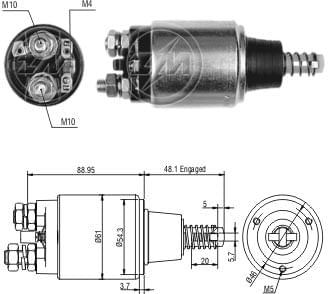 AUTOMATICO RELE MOTOR PARTIDA BOSCH VOLVO JF 24V - ZM638