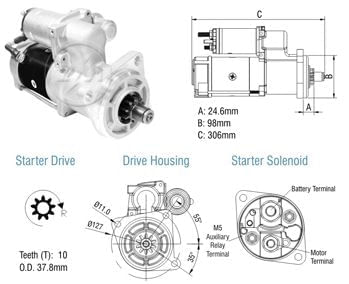 MOTOR PARTIDA DELCO 29MT 10D 24V VW  - ZM8029103