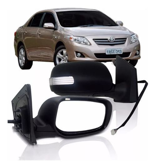 RETROVISOR COROLLA 08-12 ELETRICO SEM SETA LADO DIREITO  - RX7766LD