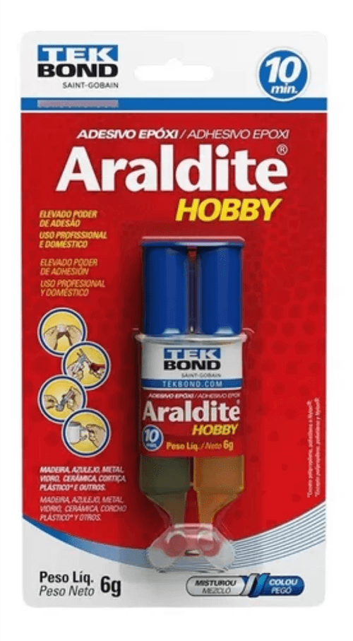 Adesivo Araldite Hobby 10min -  6g - Tek Bond - Seringa