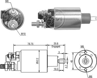 AUTOMATICO RELE MOTOR PARTIDA INDIEL CUMMINS FORD 12V  - ZM1482