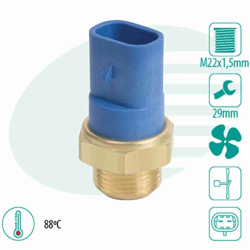 SENSOR TEMPERATURA RADIADOR (CEBOLÃO)  ASTRA 94... C/AR(74188) - IG301.0441-88