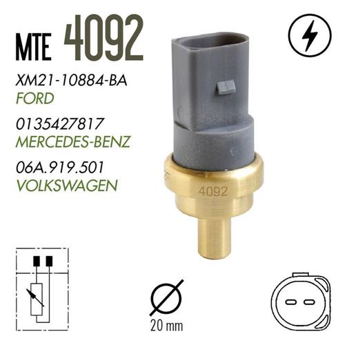 SENSOR DE TEMPERATURA VW GOL G5 - POLO/GOLF (SENSOR CINZA) - MTE4092