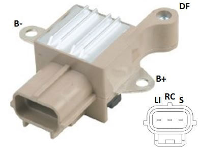 REGULADOR VOLTAGEM ALTERNADOR FORD  FOCUS 14,6V - CN TERM RC - IKR5144
