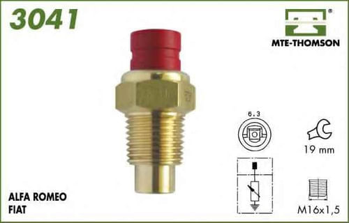 SENSOR DE TEMPERATURA - PAINEL FIAT UNO 1987.. PALIO 1996-2000 - MTE3041