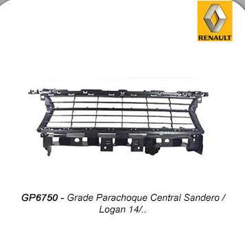 Grade Parachoque Diant Renault Logan Sandero 14 Central