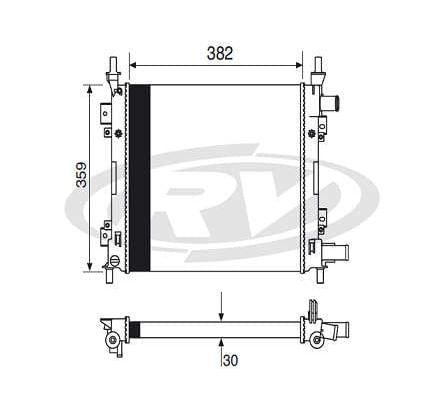 Radiador Ka 1.0 1.6 Rocam 2000 A 2008 Sem Ar