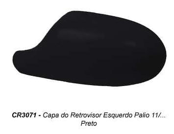 Capa Espelho Ext Fiat Palio 11 Esq Preto