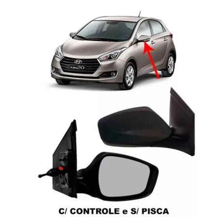 Espelho Ext Hyundai Hb20 Esq C Controle