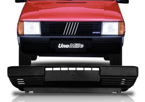 Parachoque Tras Fiat Uno 84 03 Preto Texturizado