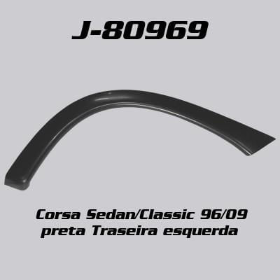Moldura Paralama Corsa 96 09 Sedan Tras Esq