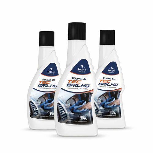 Silicone Gel 190g Tecbril - 3 Peças